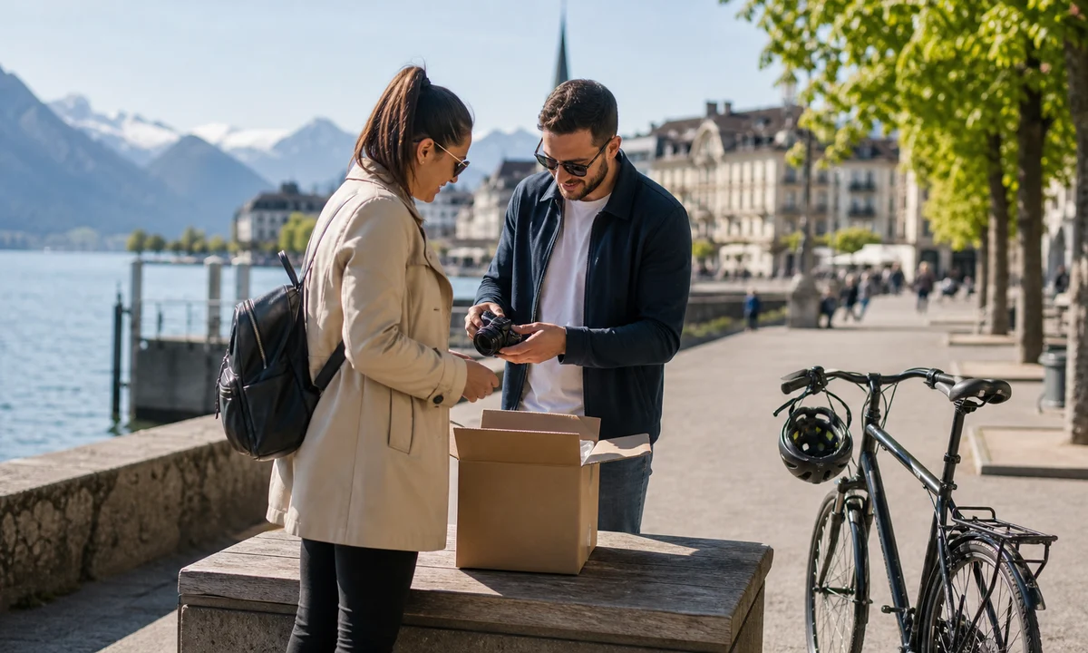 Verification d un objet avant remise en main propre en Suisse