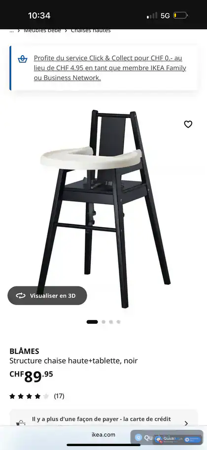 Chaise bébé IKEA — Photo 2
